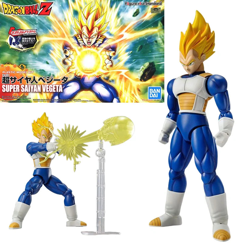 Bandai Genuine FRS Dragon Ball Son Goku Son Gohan Vegeta Frieza Super Saiyan Anime Action Figure Assembly Model Toys Gift Kids