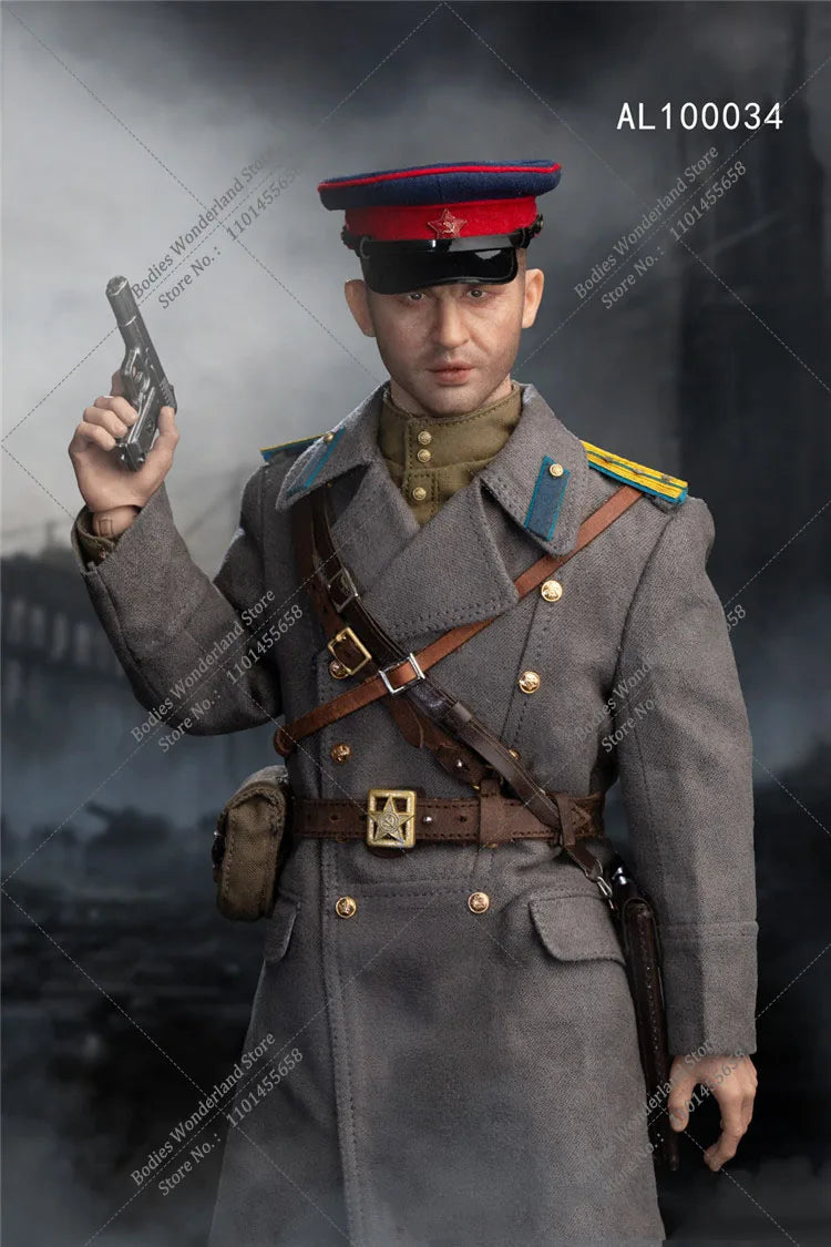 Original Alert Line AL100034 1/6 Scale WWII Soviet NKVD Officer Female Solider Full Set with Weapon Model for Fans Gifts