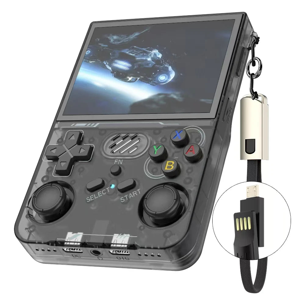 R36s Upgrade R36xx Retro Handheld Game Console with WiFi Online Battle, Portable 3.5 Inch IPS Screen, Best Gift for Kids and Fri