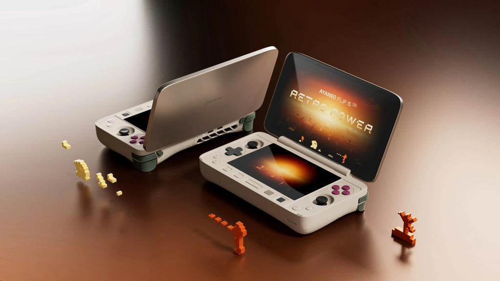 Flip 1S DS 1080P144Hz Flip Game Console 7"OLED Screen Portable Handheld Console HX370 8840U Dual Screens Game Machine