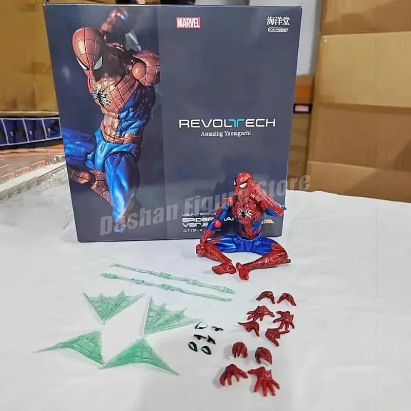 Amazing Yamaguchi Revoltech Agent Venom Action Figure Collection Superhero Eugene Thompson Venom Figurine Model Toys for Gifts