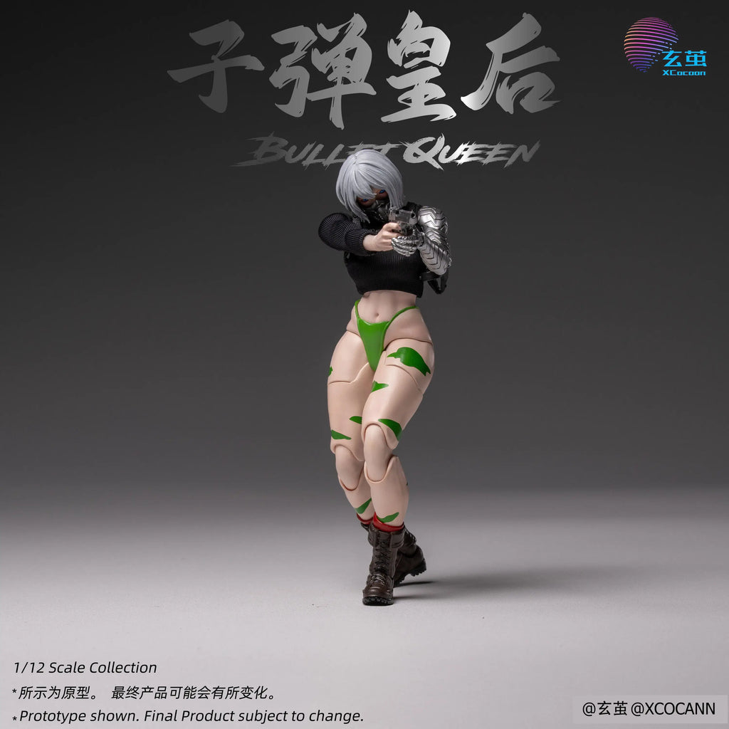 100%Brand New Official AuthenticXuanjian Studio 1/12 Bullet Queen Movable Eyes Cloth Outfit Articulated Action Figure Collectibe