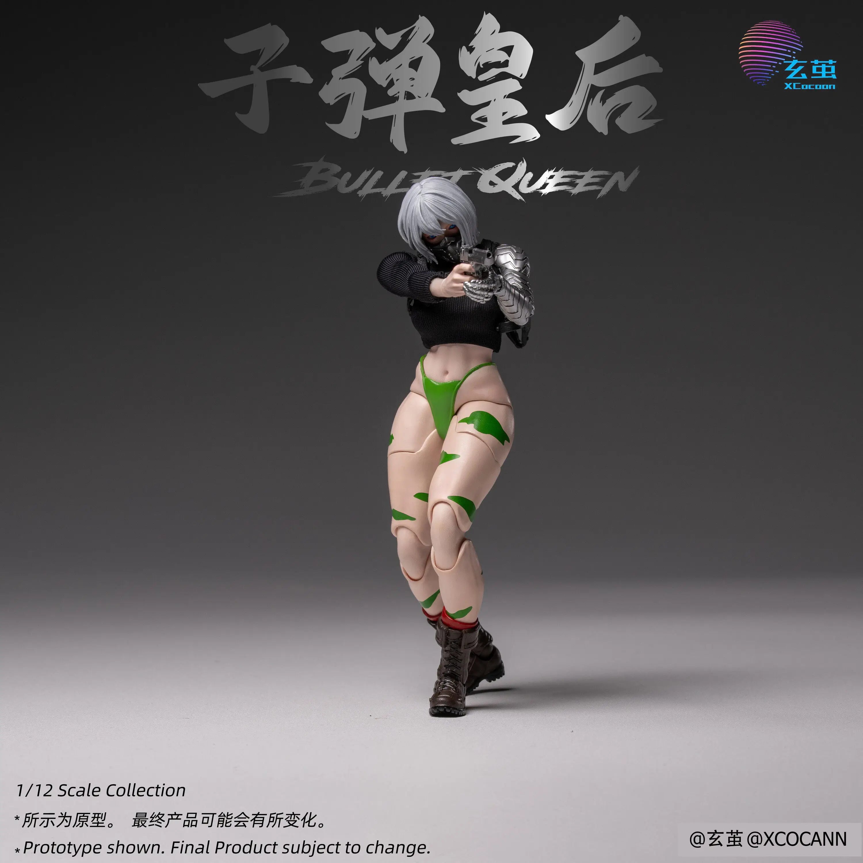 100%Brand New Official AuthenticXuanjian Studio 1/12 Bullet Queen Movable Eyes Cloth Outfit Articulated Action Figure Collectibe