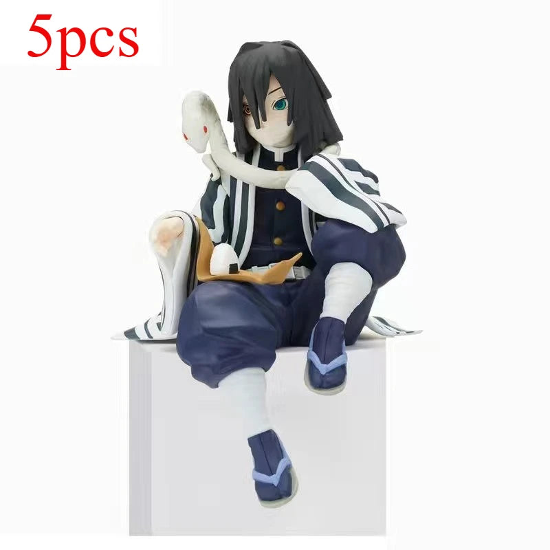 5pcs  Anime Figure Demon Slayer Kimetsu No Yaiba Anime Action Figures Tanjiro Nezuko I Models Perfect Gift for Fans Toy