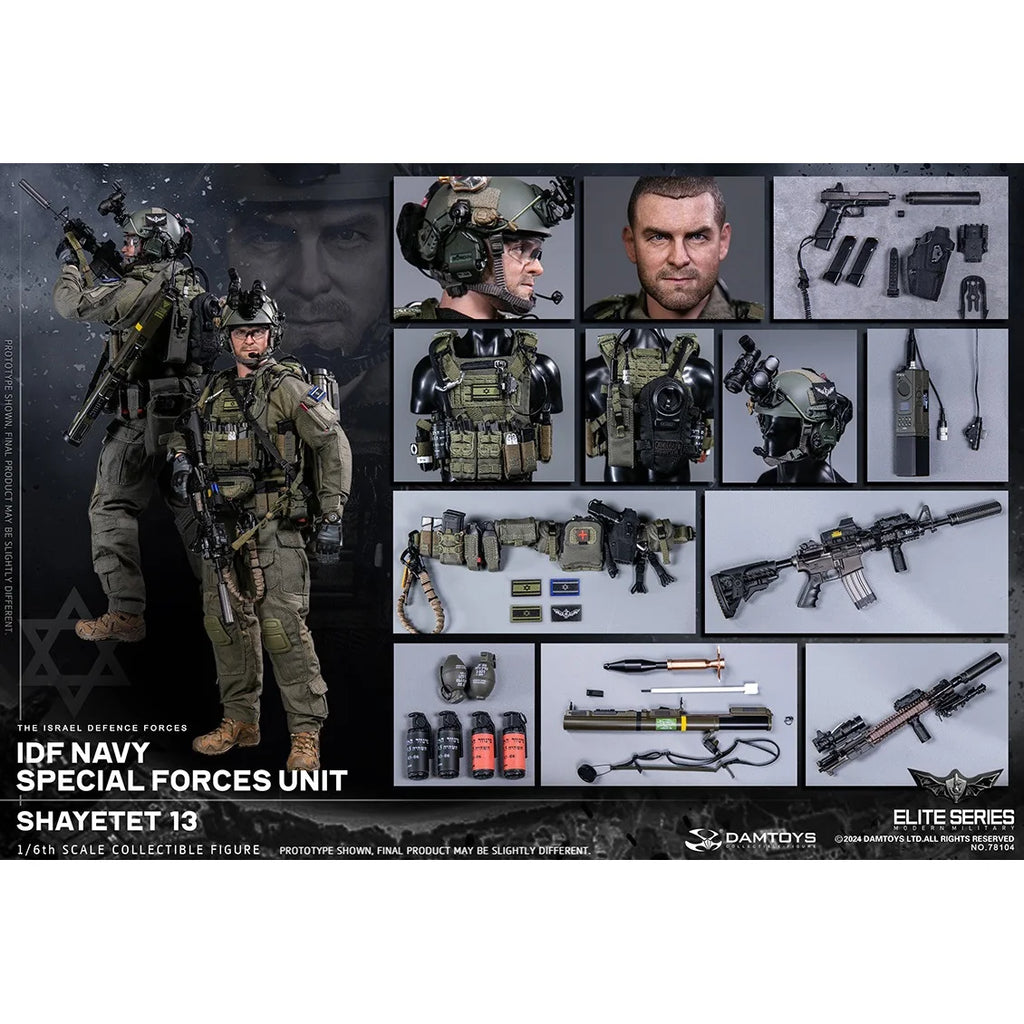 DAM 78104  1/6 Scale Soldier Set Model 12''Israeli Defense Forces Navy IDF