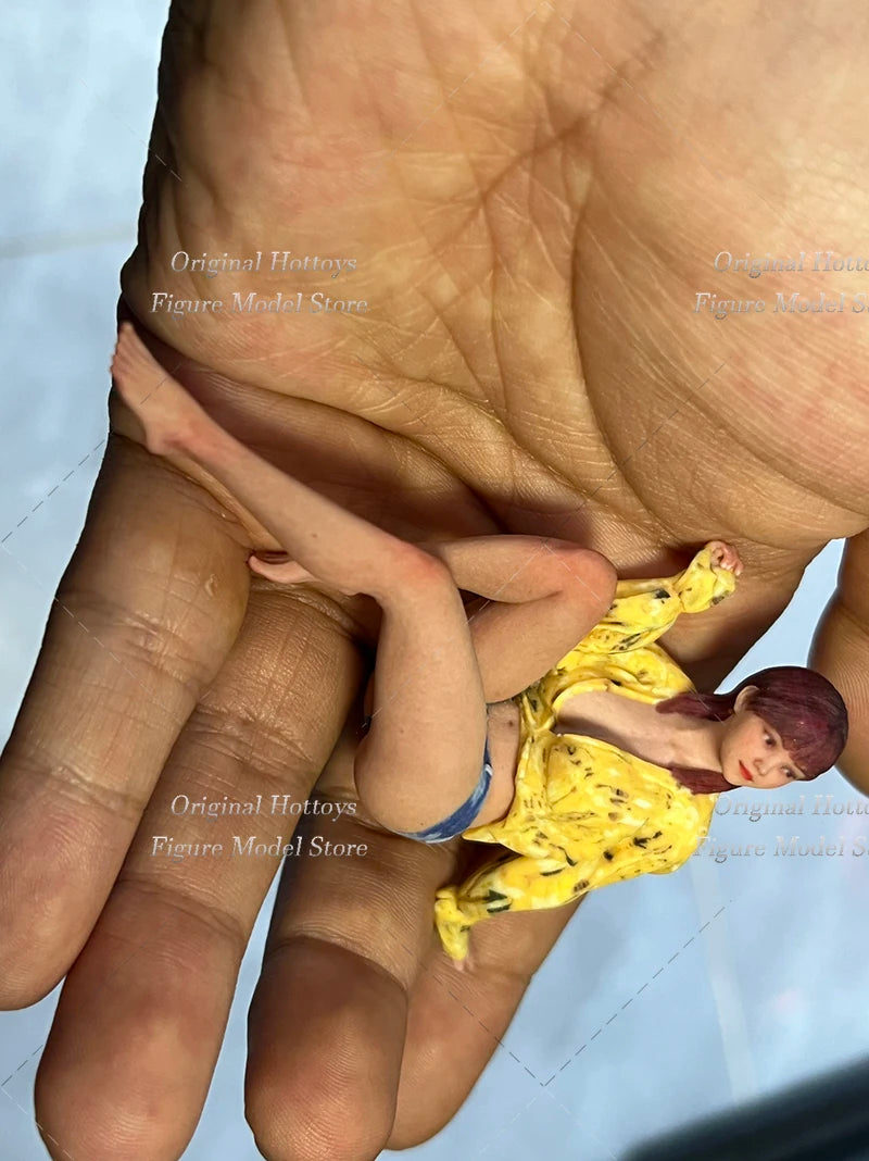 In Stock 1/16 Scale Women Soldier Beach Beauties Mini Sculpture Prop Full Set About 5cm Action Figure Doll Gifts Collection