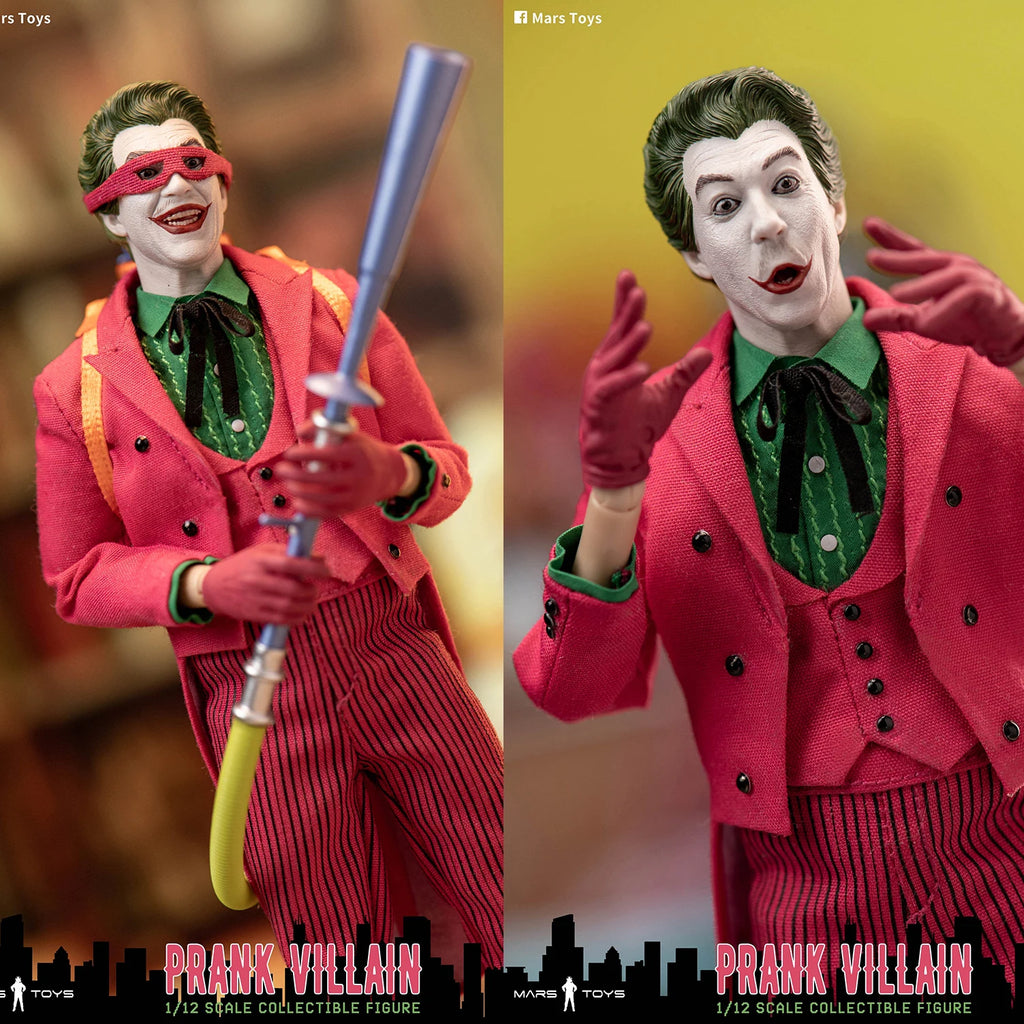 Mars Toys MAT022 1/12 Scale Prank Villain Action Figure 6'' Male Soldier Figurine Model Full Set Collectible Toys Doll