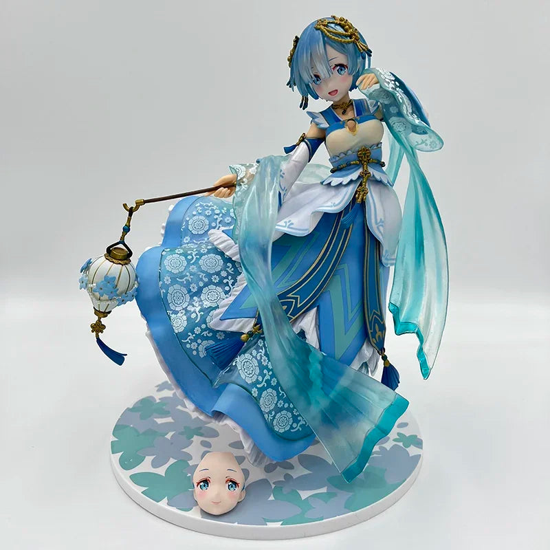 26cm Rem Hanfu Sexy Anime Figure Re:ZERO -Starting Life in Another World Rem Ram Action Figure Adult Collectible Model Doll Toys