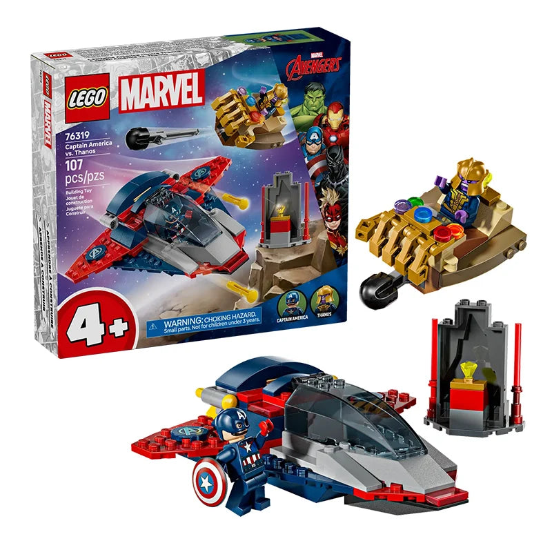 LEGO Building Blocks Superhero Series 76319 Captain America vs. Thanos Children's Building Blocks Toy Gift