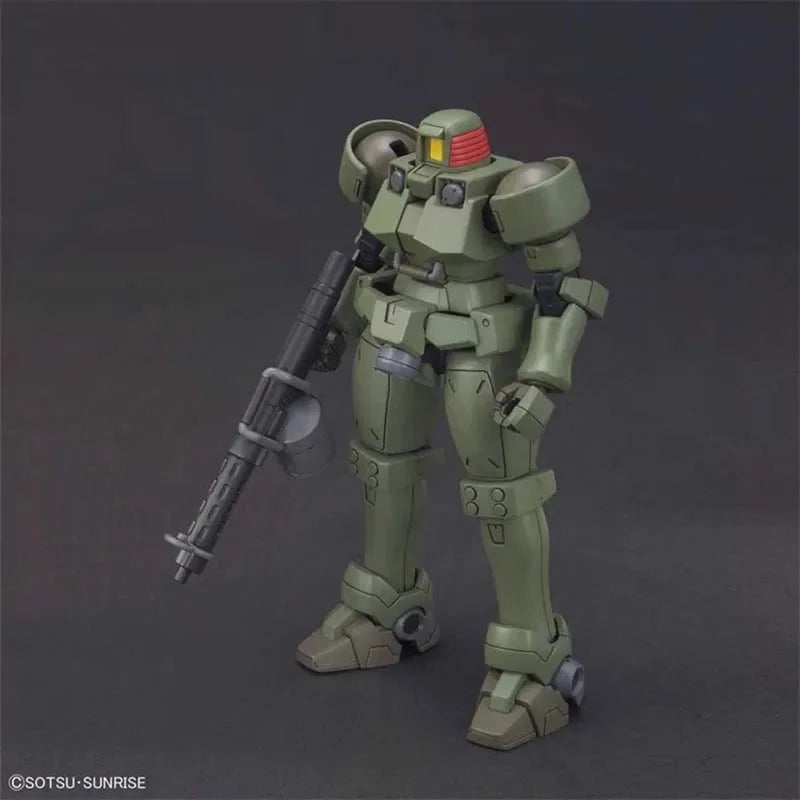 Bandai Original HGUC Gundam Leo Maganac Gunpla OZ-06MS LEO Assembly Model Kit Collectible Anime Action Figure Toy Gift for Boys