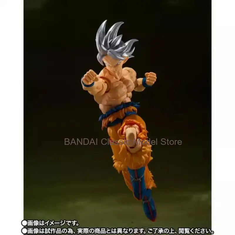 Bandai Genuine S.H.F Dragon Ball Super Anime Figure Son Goku Migatte No Gokui Action Toys for Boys Girls Gift Collectible Model