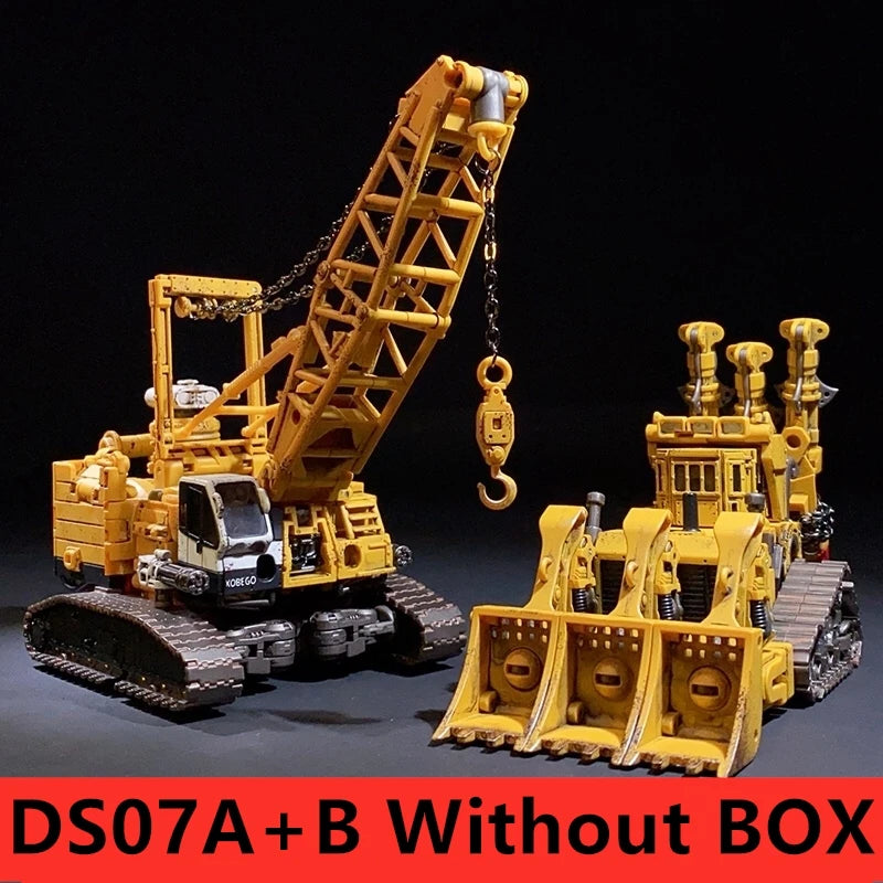 Devil Saviour Devastator DS01-08 The Ultimate Deformation Robot Toy with Mixer Car and Grab Bucket Action Figure Troublemaker