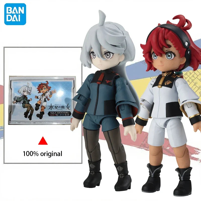 In stock BANDAI AQUA SHOOTERS! Mobile Suit Gundam THE WITCH FROM MERCURY Suletta Mercury MIORINE REMBRAN Action Figure Model Toy