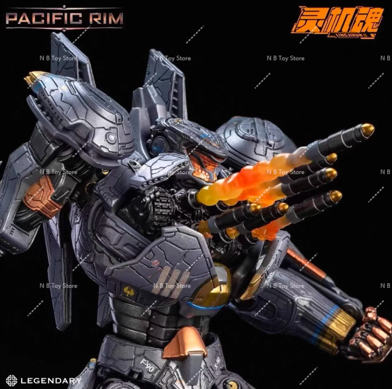 In stock LING JIHUN Original Pacific Rim Striker Eureka 8-inch 20CM LED Light Emitting Action Figures Toy Collection
