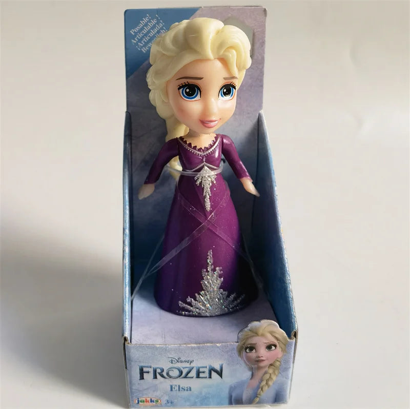 New Hot Disney Princess Miniature Doll Model Rapunzel Ariel Snow White Poseable Cute Anime Action Figure Model Frozen Gift Toy