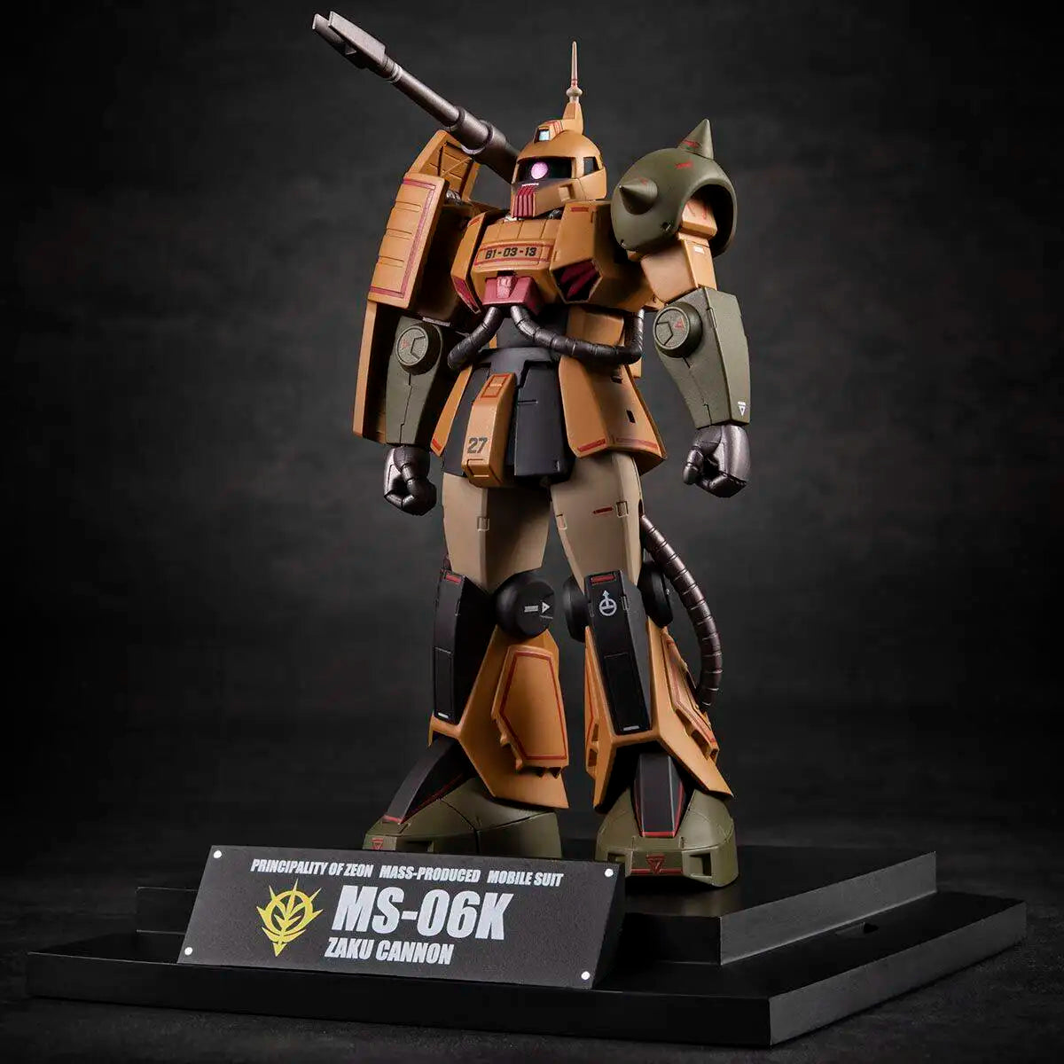 Bandai Original Tamashii Limited Robot Spirits YMS-09 Prototype Dom Zaku Cannon Gundam MS-06K Museum Action Figure Toy Gift