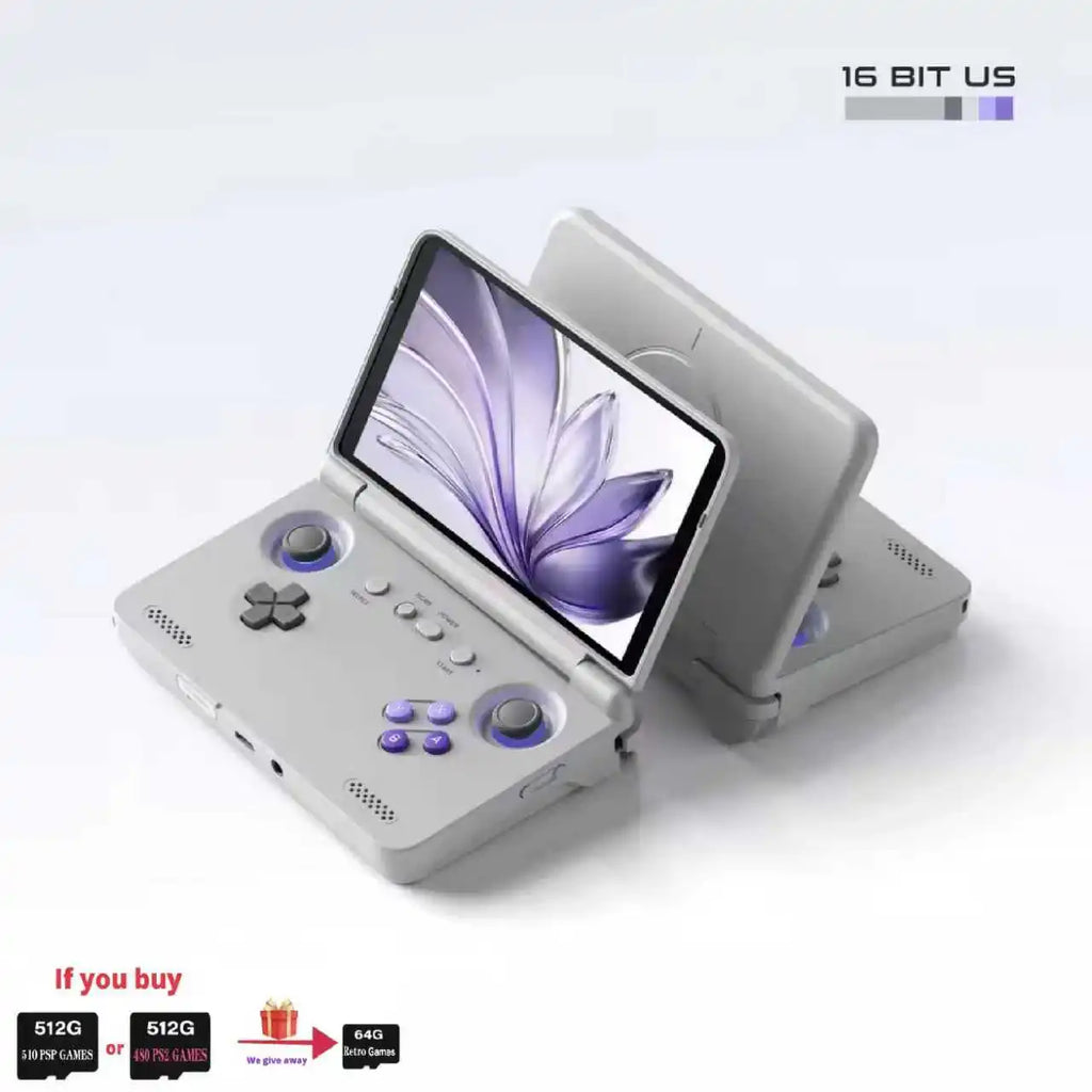 Retroid Pocket Flip 2 Video Game Console Retro Handheld Game Console SD865 8G+128G 5.5Inch AMOLED Touch Screen Android13 PSP PS2