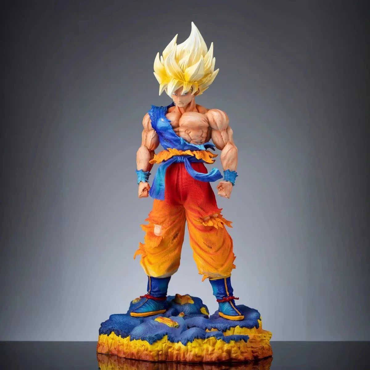Dragon Ball Goku Anime Figur Super Saiyajin Serie 35cm Son Goku Figur Action Modell PVC Sammlung Ornament Geburtstagsgeschenke
