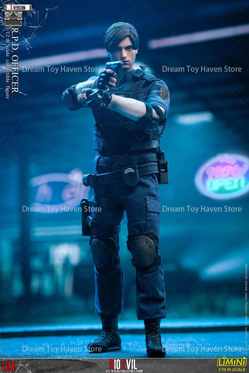 LIMTOYS 1/12 Scale Male Soldier Leon Action Game Police Officer Full Set 6Inch Action Figure Model Best Collectible Dolls