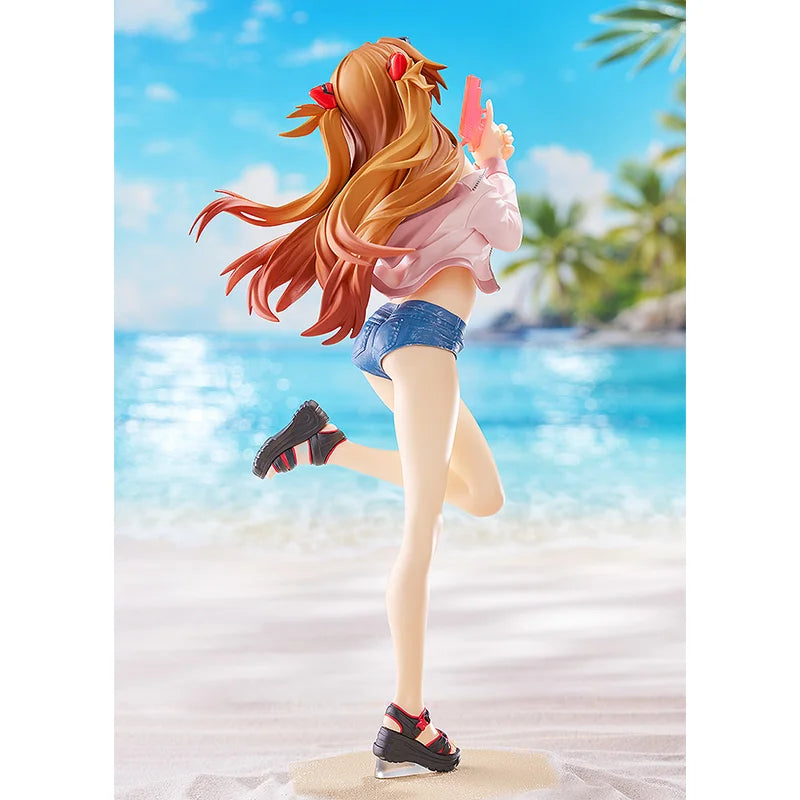 In Stock Good Smile GSC Figure POP UP PARADE BEACH QUEENS Asuka Langley Shikinami Rei Anime Figure Action Model Collection Toys