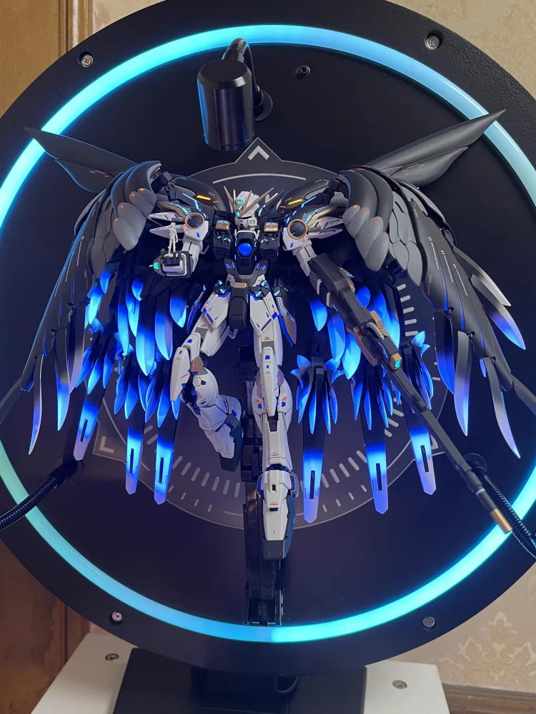 Bandai Gundam Finished Bandai Model Mg Flying Wing Zero Type Ka Version Color Change Black Swan Model Gundam Action Figure Gift
