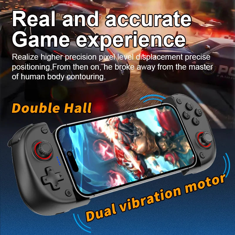 2 IN 1 Cooling Fan Stretching Gamepad X3 for Multi-Platform with Dual Hall,Dual vibration Motors&intelligence Bluetooth Chip