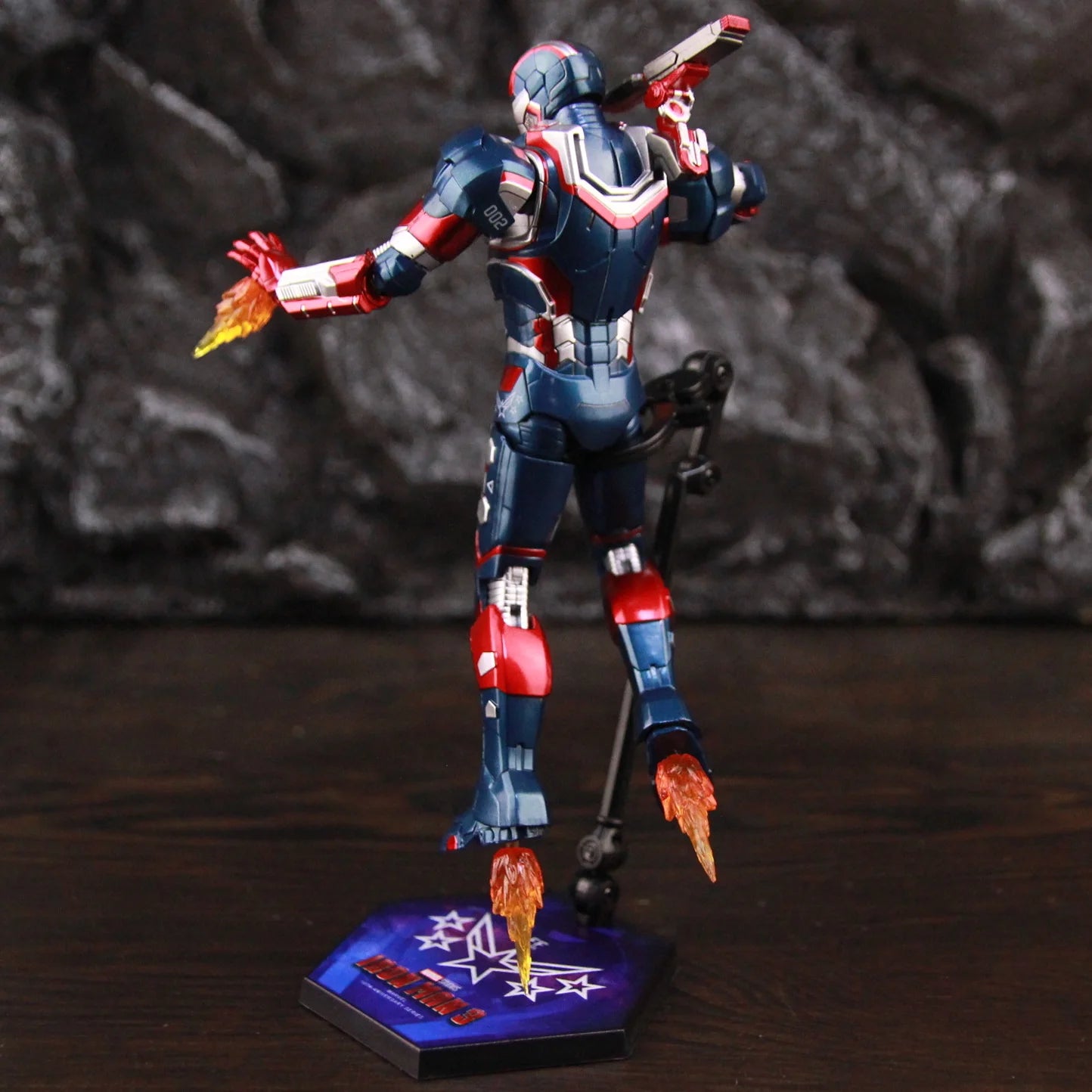 ZD Toys Marvel Studios Infinity SAGA Movie Film Iron Man 3 Iron Patriot 7" 1/10 Action Figure Ironman Legends Toys Doll Model