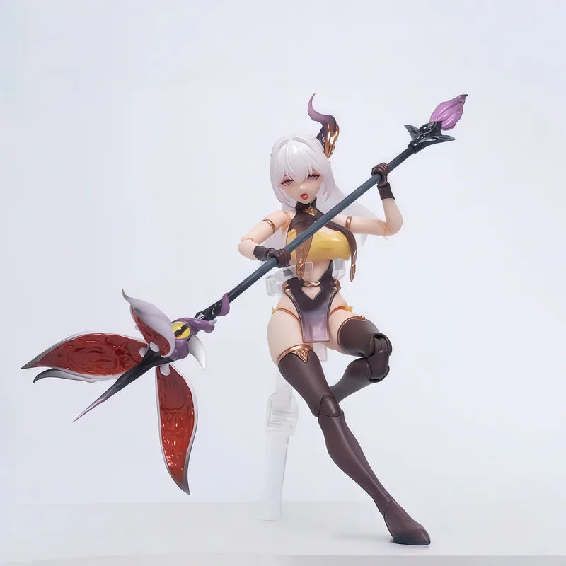 Eiifox&BearPanda Painted Skin Action Figure Hua Xia Gods And Ghosts Series Collectible Posable Desktop Display For Anime Fans