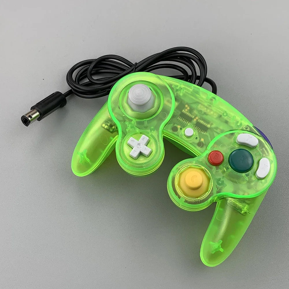 Transparent for GameCube For NGC Gamepad One Button Wired Game Controller Joystick for NGC Game Console Dropshipping