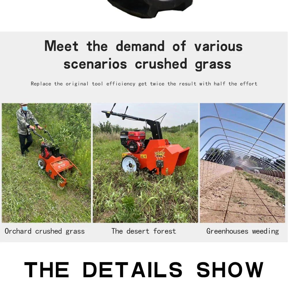 walk-behind lawn mower Mowing and soil loosening machine Garden 7.5HP Mower