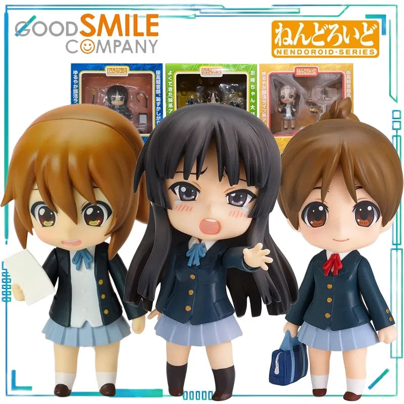 GSC Genuine NENDOROID Series K-ON！Qingyin Girl 094 Taguchi Law, 135 Hirasawa Worries, 082 Akiyama Sagami Mobile Model Toy