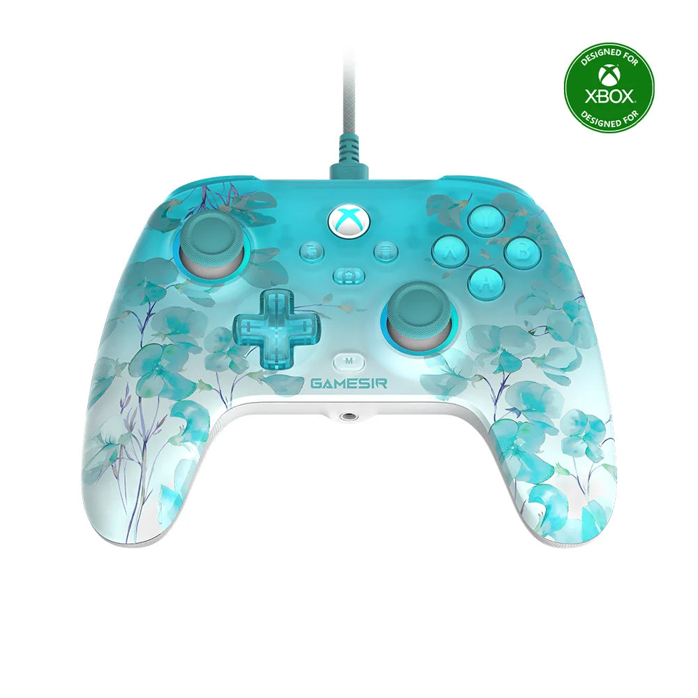 GameSir T7 Pro Floral Wired Gaming Controller for Xbox licensed by Microsoft for Xbox Series X|S/ Xbox One/ Windows 10/11/ Steam