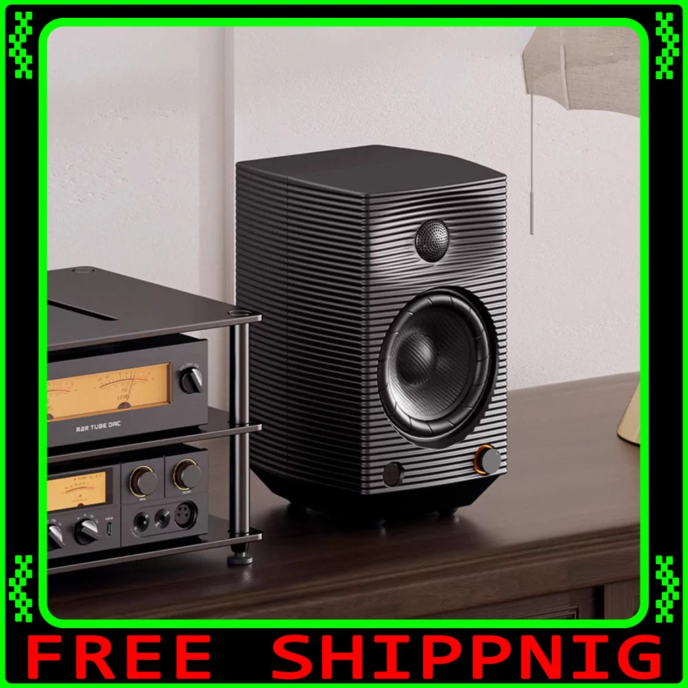 FiiO SP5 HiFi Active Desktop Speaker Subwoofer 120W Stereo Computer Speakers Home Music System with AUX  XLR USB RCA