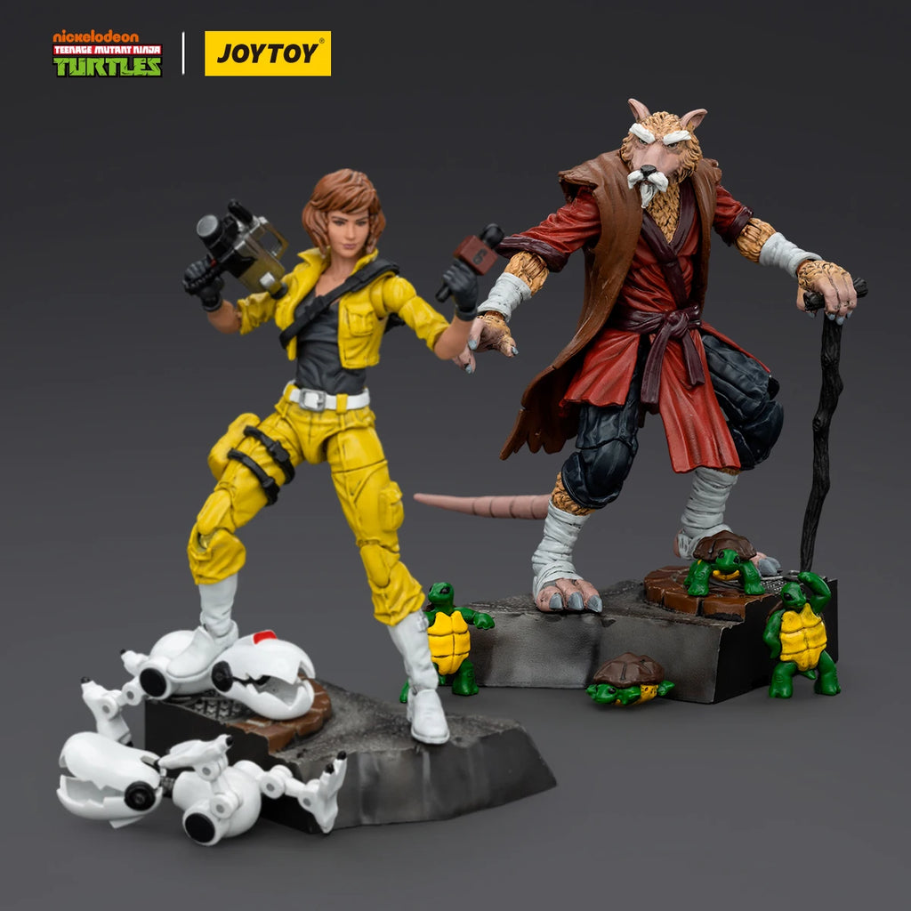 JOYTOY Ninja Turtles Soldier 18 Scale Action Figure Collectible Toy for Fans Shell Shocked Series in Stock
