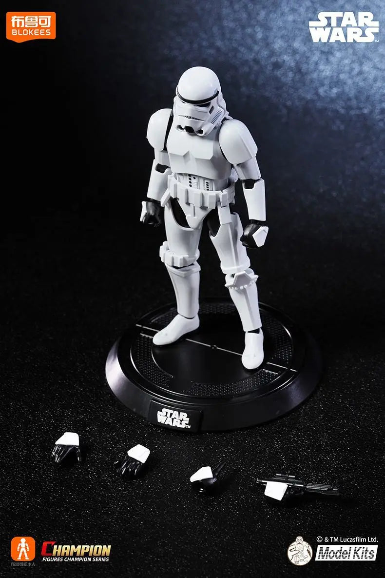 New Blokees Star Wars Darth Vader And Stormtrooper Action Figures Champion Class Mandalorian Assembly Model Collection Toy