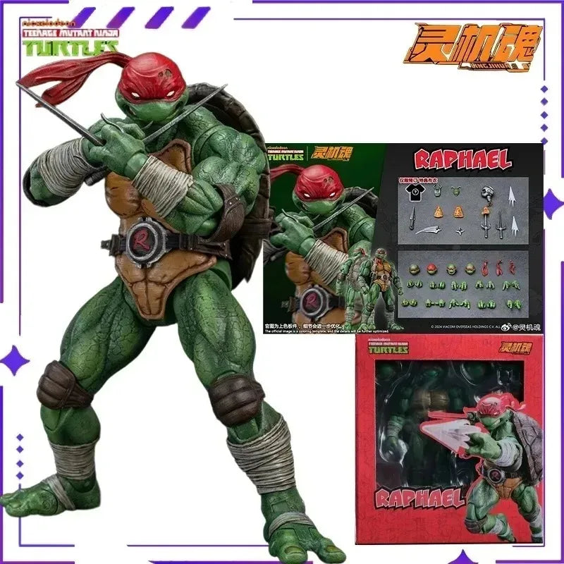 Brand New Authentic Spirit Machine Soul Original Ninja Turtle Series Raphael Anime Finished Product Movable Model Figurine Toy