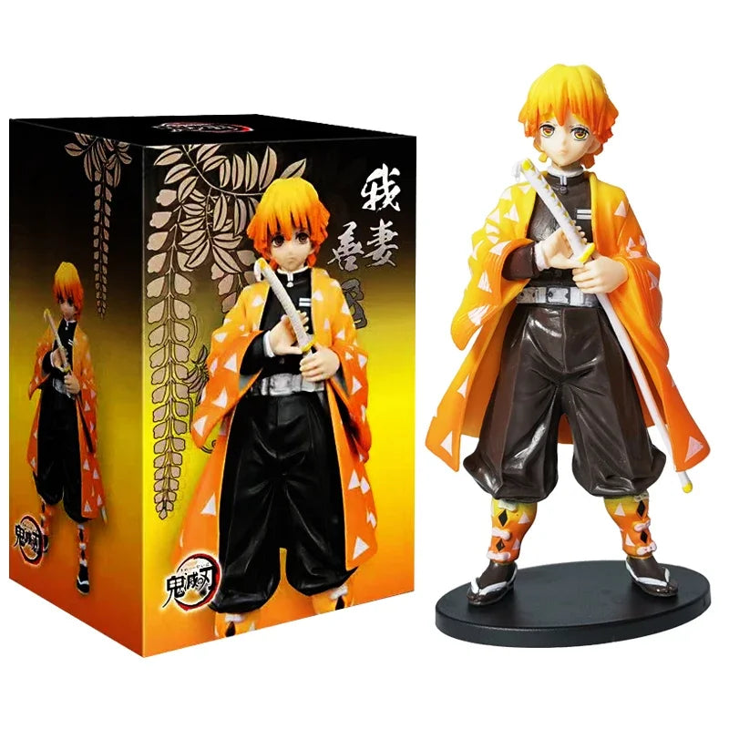 Anime Figure Demon Slayer Figures Kimetsu No Yaiba Doll Tanjiro Nezuko Zenitsu Figurine Inosuke Warrior Action Figure Model Toys