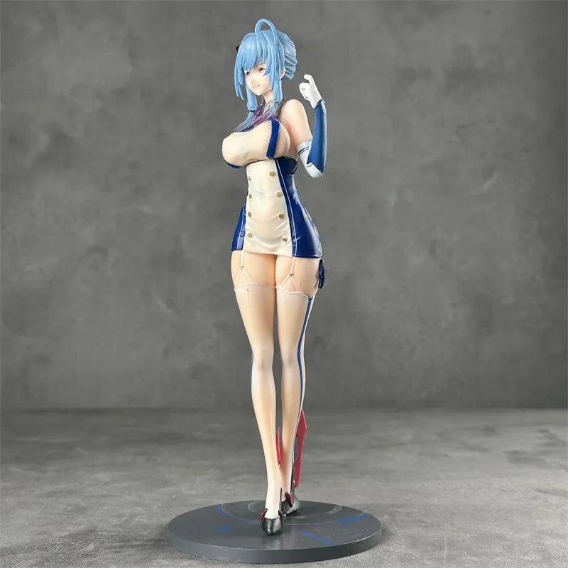 Azur Lane Character Uss St Louis Ice Blue Beautiful Girl Figurine Model Toys Desktop Collection Ornaments Game Peripheral