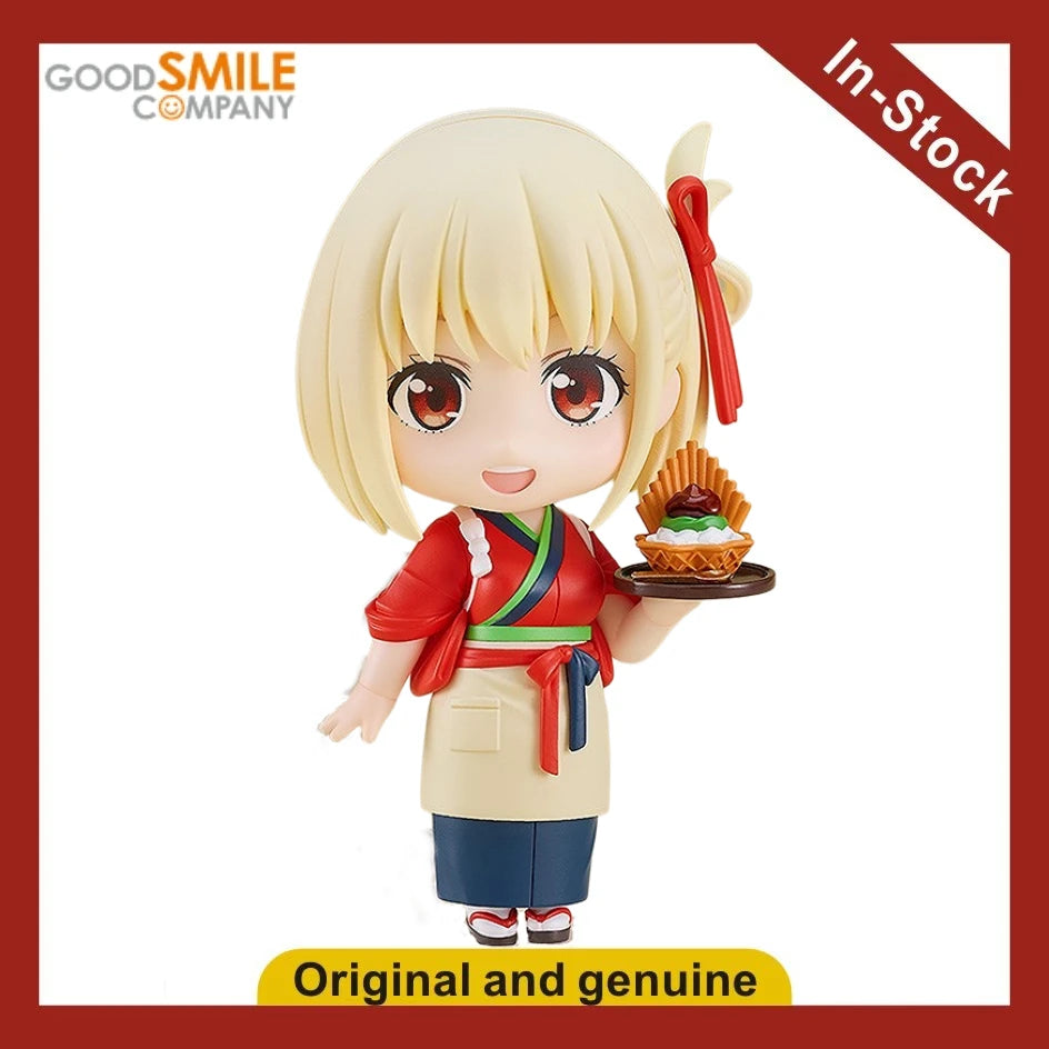 【UA】 GSC Nendoron 2335 Ricolis Nishiki Chishu Rico Rico Coffee Shop Work Clothes Action Figure Model Toy Gift