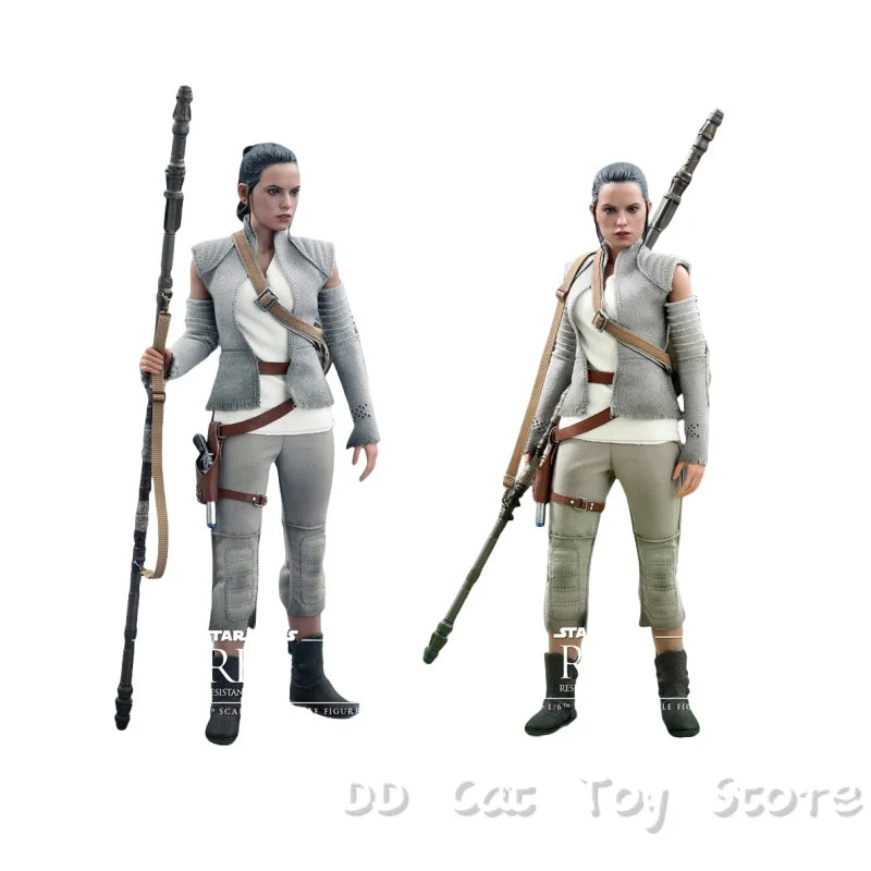 New Genuine HOTTOYS HT MMS377 1/6 Female Soldier Star Wars 7 Rey 2.0 Resistance Army Full Set 12'' Action Figure Model Customize