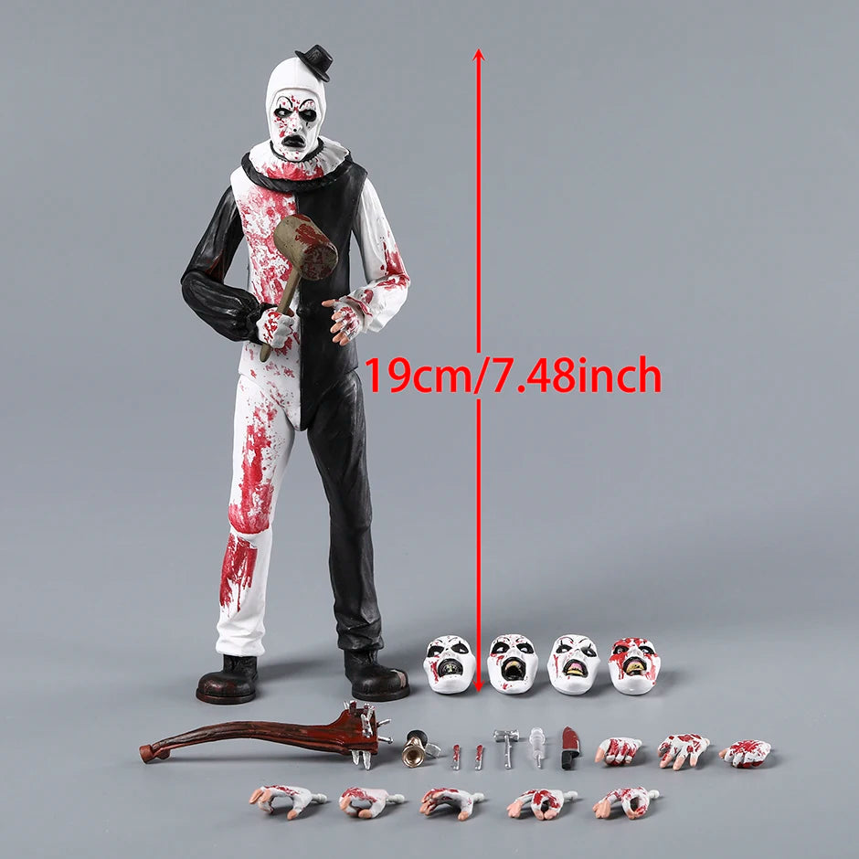 NECA Damien Leone's TERRIFIER 2 Ultimate Art the Clown Figure BLOOD SPLATTERED