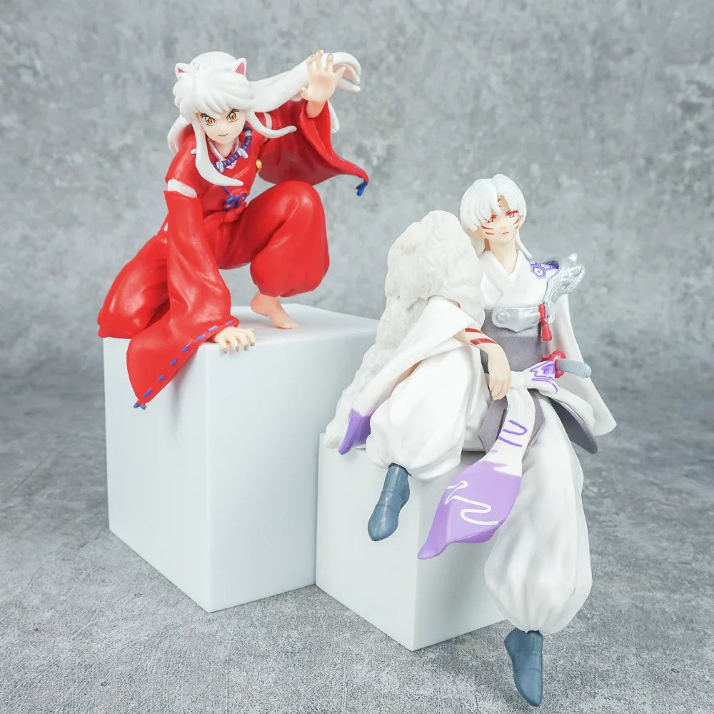 Anime Inuyasha Sesshoumaru Dekoration Ornamente Action Figure Sammlung Modell Spielzeug für Kinder Geburtstag Spielzeug Weihnachten Gif
