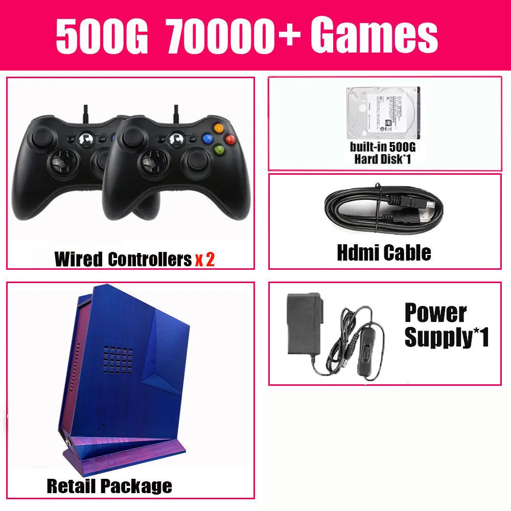 Support 3D Video Games Win11 And Batocera G3 Pro Retro Game Box 99999+GAME 2TB Game System For PS2 PS3 WIIU WII SS Saturn Intel