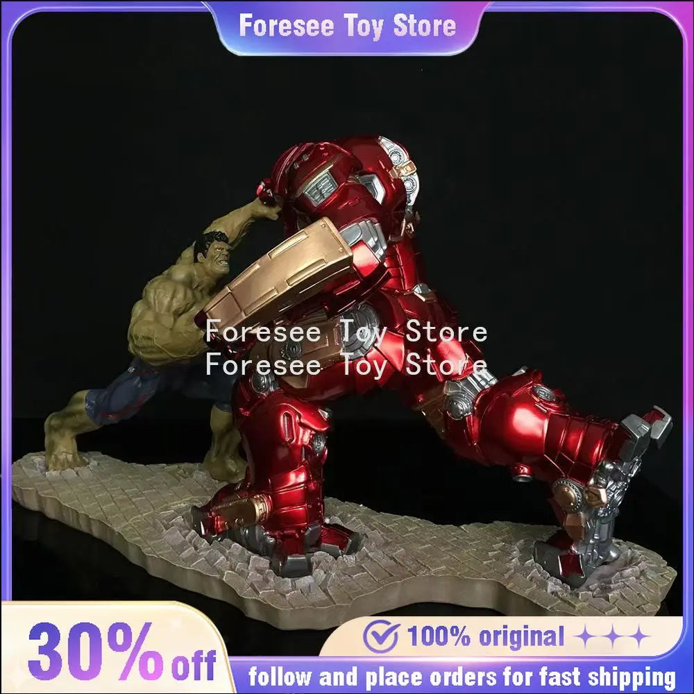 32cm Hulk Vs Hulkbuster Figure Marvel Anime Figures Collection Resin Model Desktop Ornament Decorations Best Gifts for Children