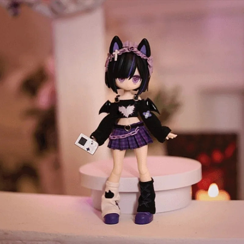 In stock 10000 Escapes Plans Series Ob11 1/12 Bjd 17.5cm Cute Action Figure Toys Kawaii Anime Figures Dolls Toy Gift