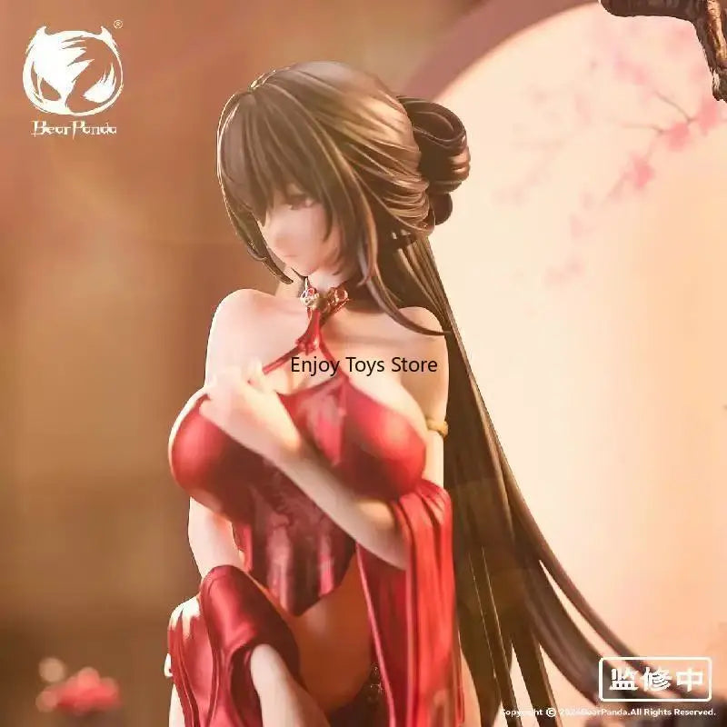 In Stock Bear Panda Chinese Style Series Falling Red Temperature Sensitive Paint 1/6 Figure Anniversary Model