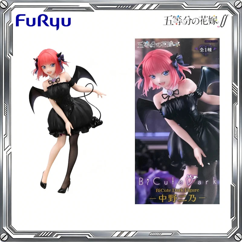 FuRyu Genuine BiCute Dark The Quintessential Quintuplets Anime Nakano Nino Miku Itsuki Action Figure Toys Gift Model Ornaments