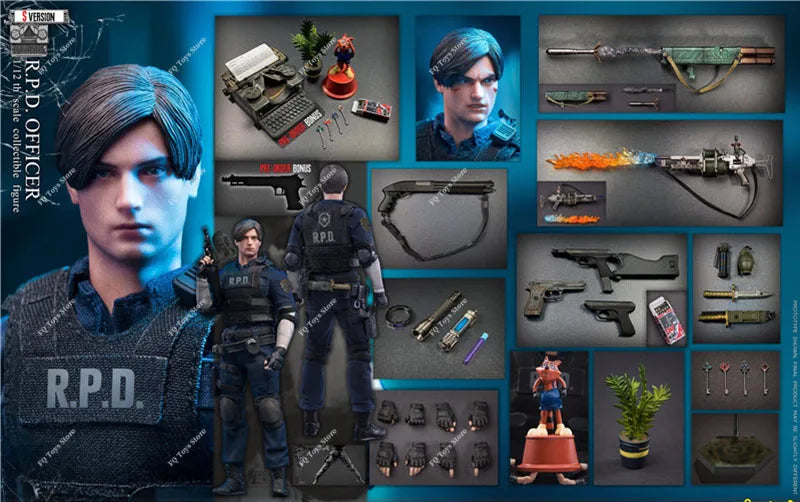 In Stock LIMTOYS LiMiNi 1/12 RPD Officer Leon Kennedy S Version 6 Inch Action Figure Toy Collectible Gift