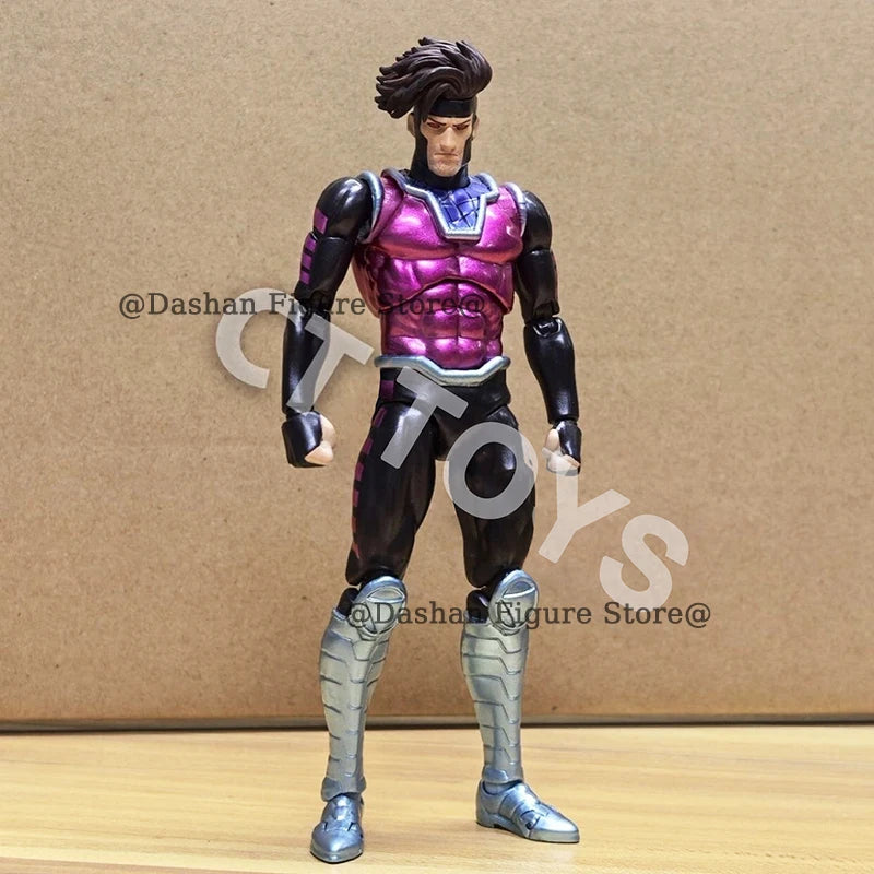 CT Toys X-Men Gambit Action Figure 17cm Movable PVC Collection COMIC Ver. Mafex 131 X Men Remy Etienne LeBeau Figurine Model Toy