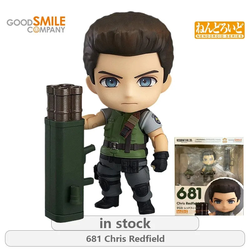 GSC Original Nendoroid Series Chris Redfield\Ada Wang\Leon Scott Kennedy Anime Action Figure Model Toys Ornaments Gifts Fo Boys